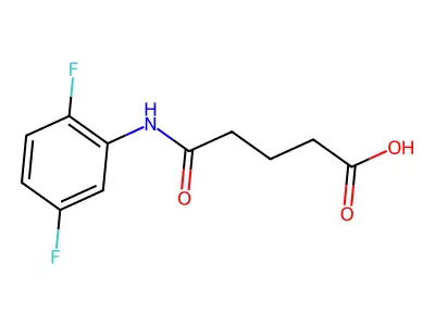 5-(2,5-Difluoroanilino)-5-oxopentanoic acid structure