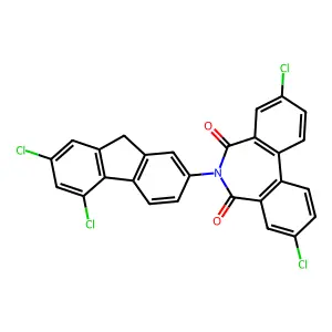 3,9-dichloro-6-(5,7-dichloro-9h-fluoren-2-yl)-5h-dibenzo[c,e]azepine-5,7(6h)-dione structure