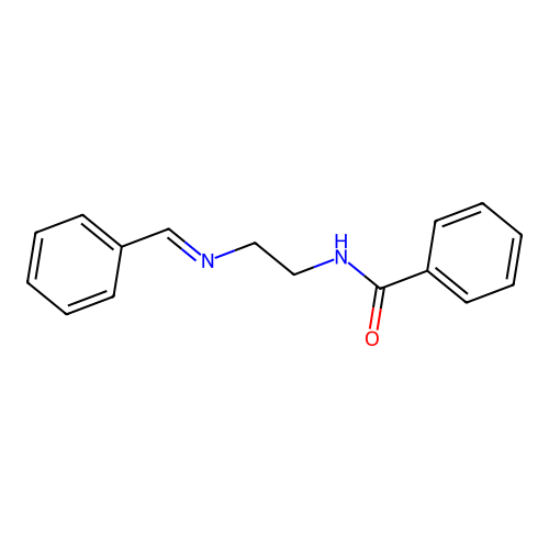 N-[2-(benzylideneamino)ethyl]benzamide structure