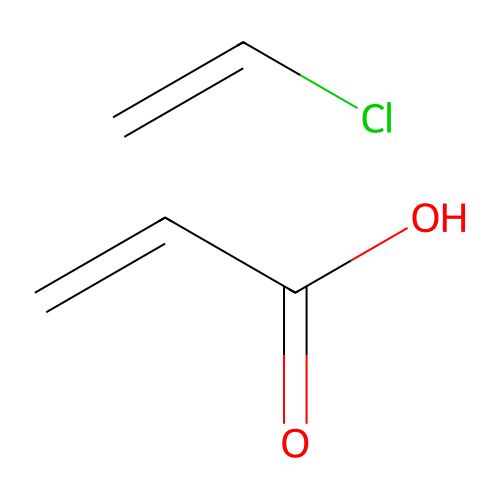 Chloroethene;prop-2-enoic acid structure