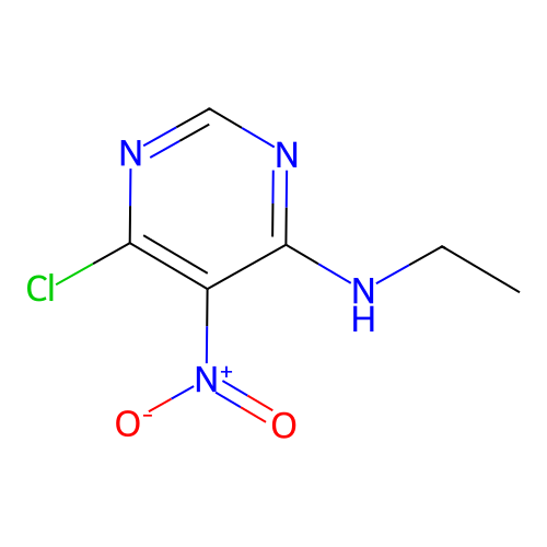 6-chloro-N-ethyl-5-nitropyrimidin-4-amine structure