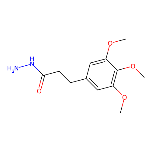 3-(3,4,5-Trimethoxyphenyl)propanehydrazide structure