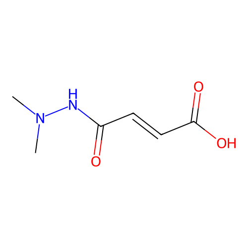Maleic acid, mono(2,2-dimethylhydrazide) structure