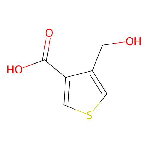 3-Thiophenecarboxylic acid, 4-(hydroxymethyl)- structure