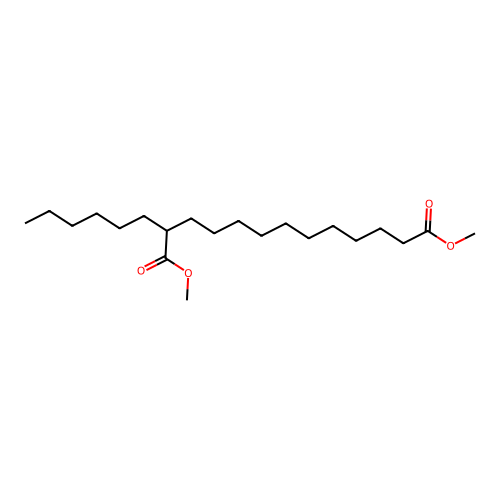 Tridecanedioic acid, 2-hexyl-, dimethyl ester structure