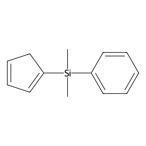Cyclopenta-1,3-dien-1-yl-dimethyl-phenylsilane structure
