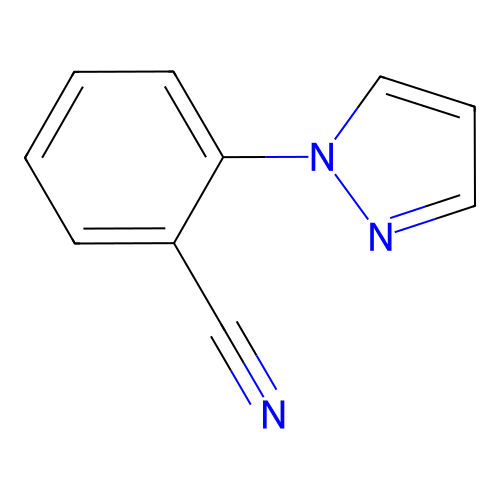 2-(1H-pyrazol-1-yl)benzonitrile structure