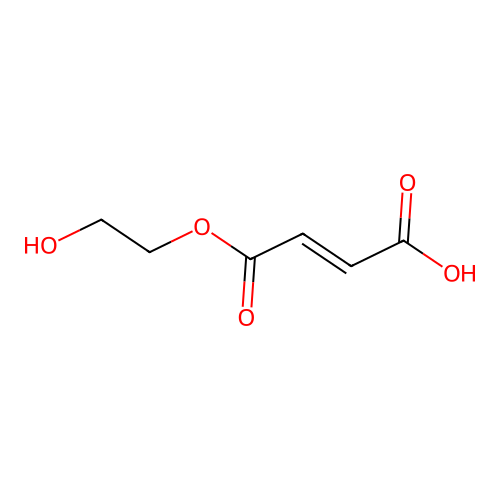 2-Butenedioic acid (2E)-, 1-(2-hydroxyethyl) ester structure