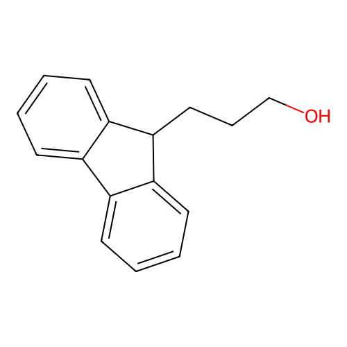 3-(9H-fluoren-9-yl)propan-1-ol structure