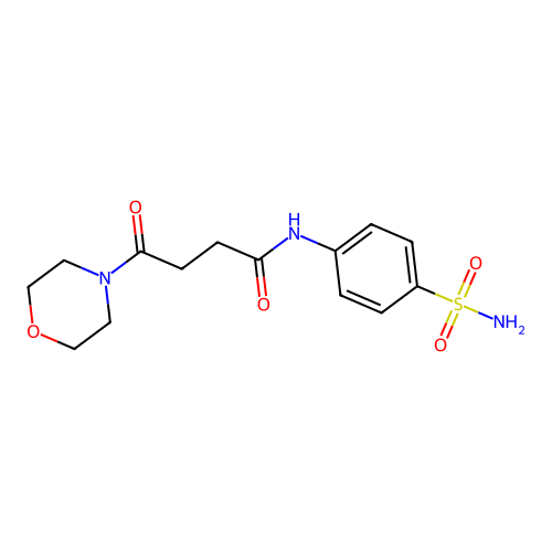 4-morpholin-4-yl-4-oxo-N-(4-sulfamoylphenyl)butanamide structure