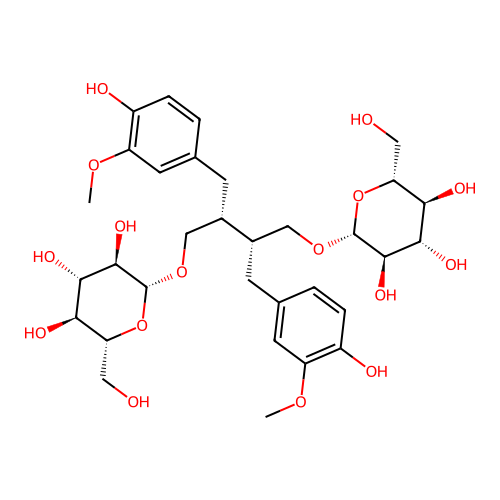 Secoisolariciresinol Diglucoside structure