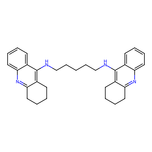 N,N'-Di-1,2,3,4-Tetrahydroacridin-9-Ylpentane-1,5-Diamine structure