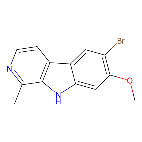 6-Bromoharmine structure