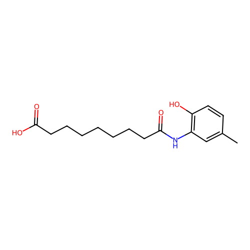 Nonanoic acid, 9-[(2-hydroxy-5-methylphenyl)amino]-9-oxo- structure