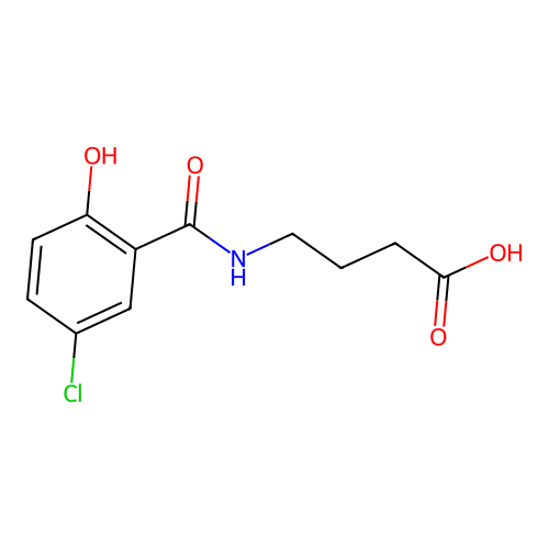 4-[(5-Chloro-2-hydroxybenzoyl)amino]butanoic acid structure