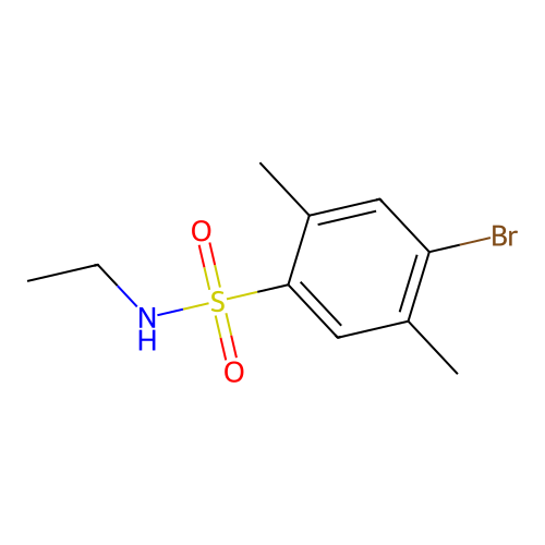 4-bromo-N-ethyl-2,5-dimethylbenzenesulfonamide structure