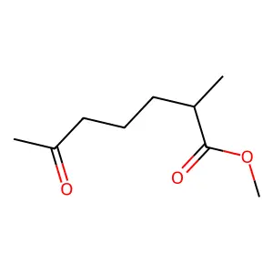 Heptanoic acid, 2-methyl-6-oxo-, methyl ester structure