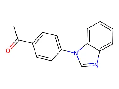 1-[4-(1H-benzimidazol-1-yl)phenyl]ethanone structure