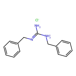 Guanidine, 1,3-dibenzyl-, hydrochloride structure