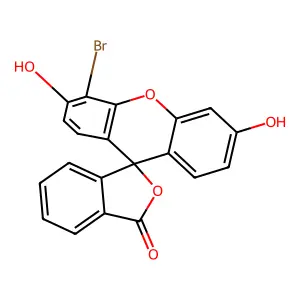 Spiro[isobenzofuran-1(3H),9'-[9H]xanthen]-3-one, 4'-bromo-3',6'-dihydroxy- structure