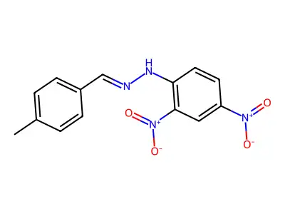 2,4-dinitro-N-(p-tolylmethyleneamino)aniline structure