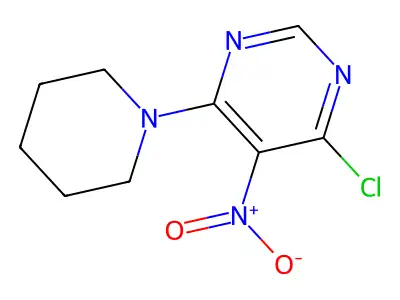 4-Chloro-5-nitro-6-piperidin-1-ylpyrimidine structure