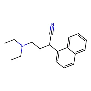 4-(二乙氨基)-2-(1-萘基)丁腈 structure