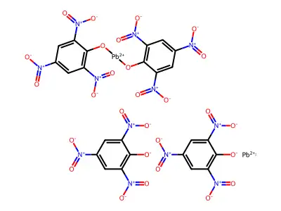苦味酸铅 structure