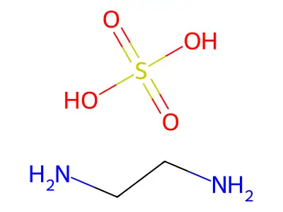 乙二胺硫酸盐 structure