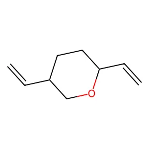 2,5-Diethenyltetrahydro-2H-pyran structure