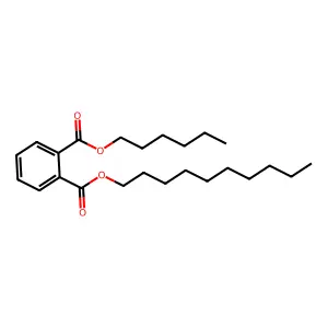 1,2-Benzenedicarboxylic acid, 1-decyl 2-hexyl ester structure