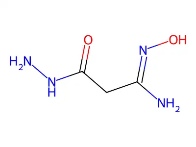 3-hydrazinyl-N'-hydroxy-3-oxopropanimidamide structure