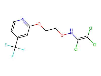 1,2,2-trichloro-N-[2-[4-(trifluoromethyl)pyridin-2-yl]oxyethoxy]ethenamine structure