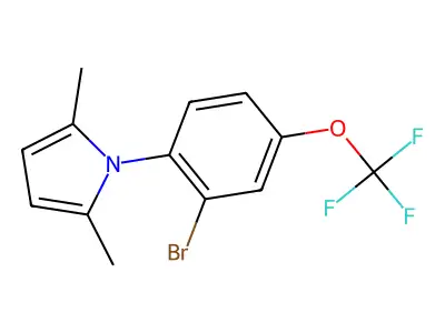 1-[2-Bromo-4-(Trifluoromethoxy)Phenyl]-2,5-Dimethyl-1H-Pyrrole structure