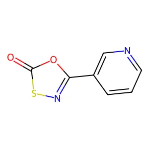1,3,4-Oxathiazol-2-one, 5-(3-pyridinyl)- structure