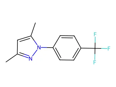 3,5-dimethyl-1-[4-(trifluoromethyl)phenyl]-1H-pyrazole structure