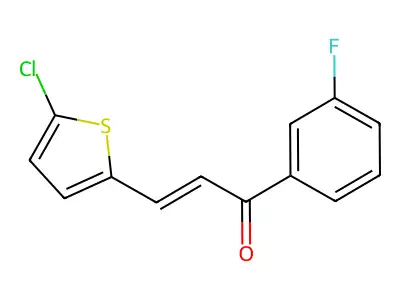 3-(5-Chlorothiophen-2-yl)-1-(3-fluorophenyl)prop-2-en-1-one structure