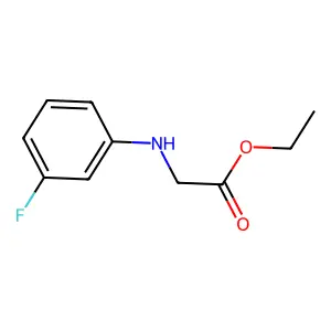 Ethyl 2-[(3-fluorophenyl)amino]acetate structure