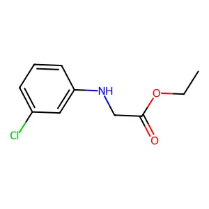 Ethyl 2-[(3-chlorophenyl)amino]acetate structure
