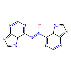 6-[(Z)-(5H-Purin-6-yl)-NNO-azoxy]-5H-purine structure