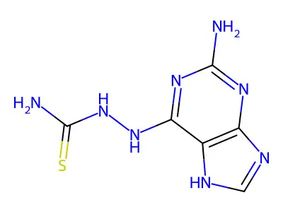 [(2-amino-7H-purin-6-yl)amino]thiourea structure