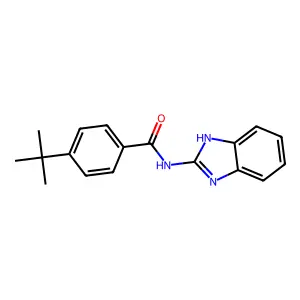 N-(1H-benzimidazol-2-yl)-4-tert-butylbenzamide structure