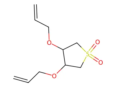 Thiophene, tetrahydro-3,4-bis(2-propenyloxy)-, 1,1-dioxide structure