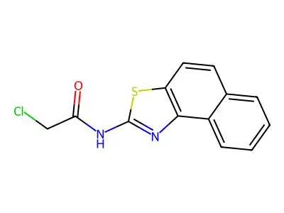 N-benzo[e][1,3]benzothiazol-2-yl-2-chloroacetamide structure