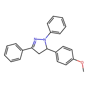 5-(4-Methoxyphenyl)-1,3-diphenyl-4,5-dihydro-1H-pyrazole structure