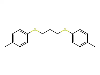 1-Methyl-4-({3-[(4-methylphenyl)sulfanyl]propyl}sulfanyl)benzene structure