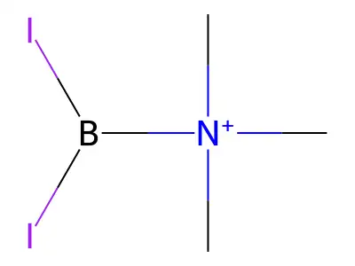 Diiodoboranyl(trimethyl)azanium structure