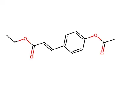 Ethyl 3-(4-acetyloxyphenyl)prop-2-enoate structure