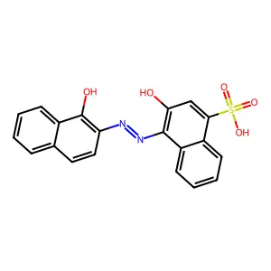 1-Naphthalenesulfonic acid, 3-hydroxy-4-(2-(1-hydroxy-2-naphthalenyl)diazenyl)- structure