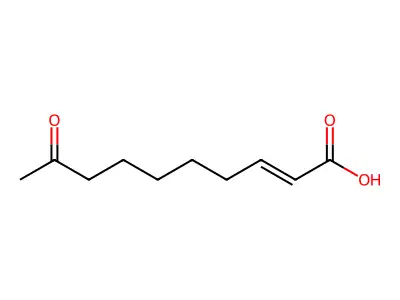 9-氧代-2E-癸烯酸 structure